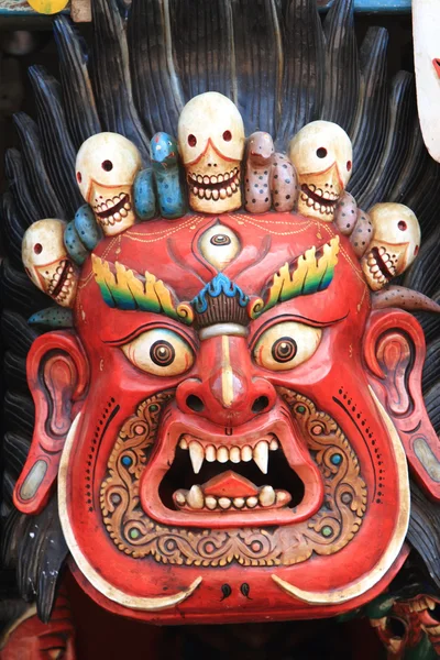 Maske eines nepal-Gottes — Stockfoto