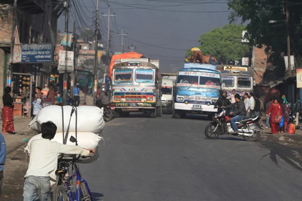 Road kaos i Indien — Stockfoto