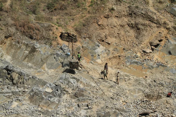 Minas de minério no Nepal — Fotografia de Stock