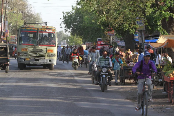 Trafic normal en Inde — Photo