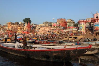 Hindistan'da varanasi, kutsal ghats