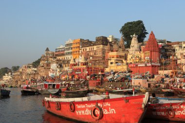 Hindistan'da varanasi, kutsal ghats