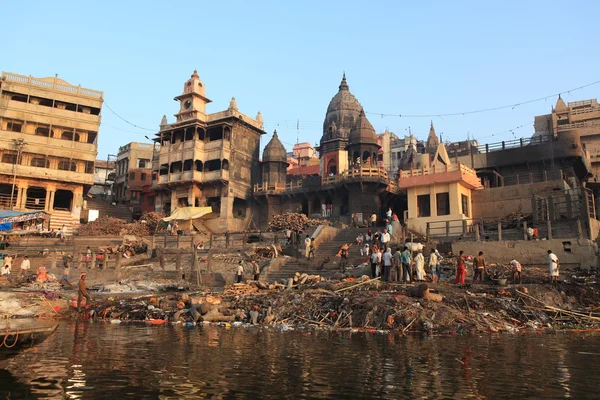 Les Saints Ghats de Varanasi en Inde — Photo