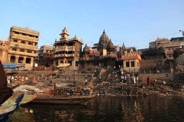 Les Saints Ghats de Varanasi en Inde — Photo