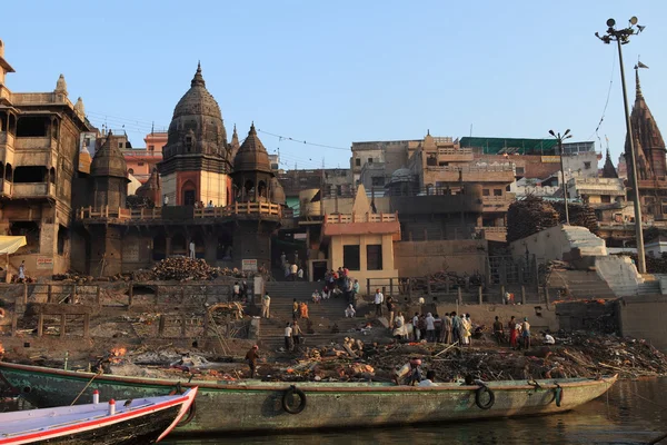 I Santi Ghati di Varanasi in India — Foto Stock