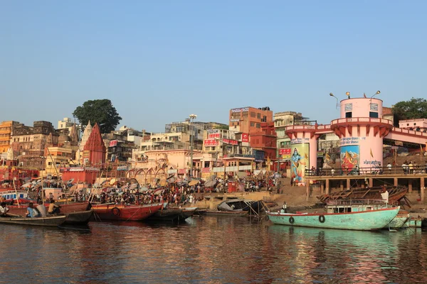 The Holy Ghats of Varanasi in India — Stock Photo, Image