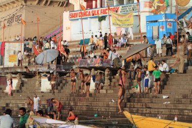 Hindistan'da varanasi ghats