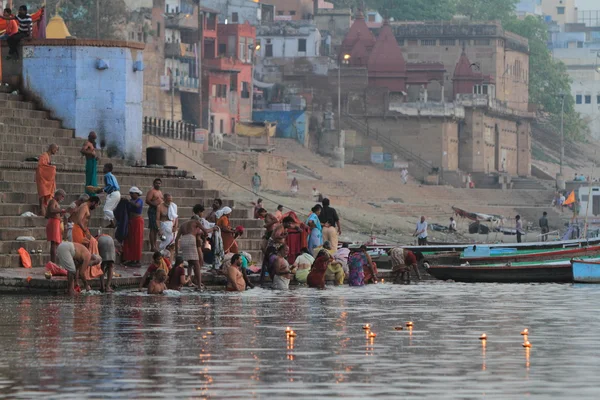 The Ghats of Varanasi in India — Stock Photo, Image