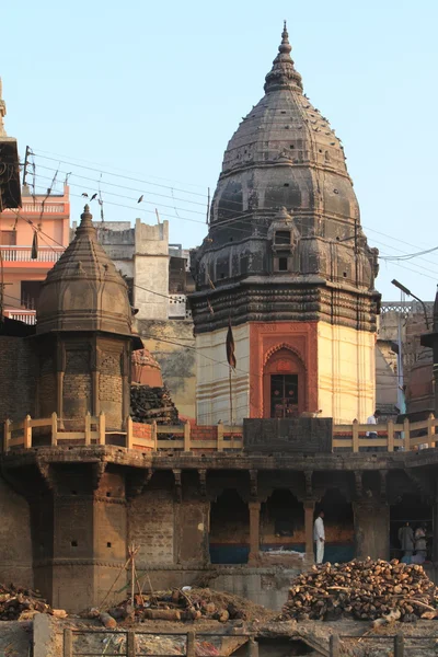 Ghaty w varanasi w Indiach — Zdjęcie stockowe