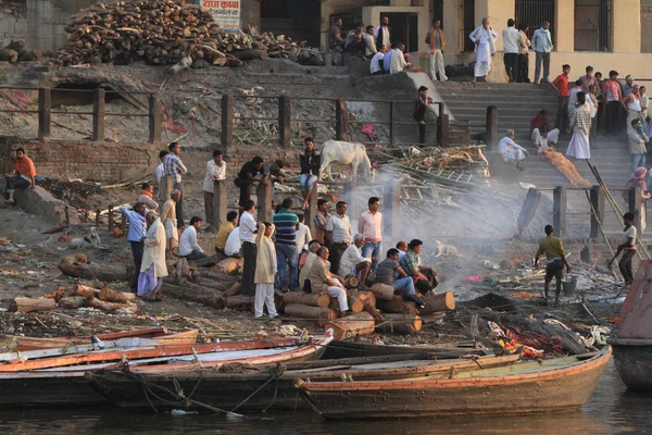 I Ghati di Varanasi in India — Foto Stock