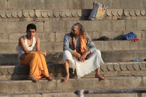 Holy bath in the Ganges — Stock Photo, Image