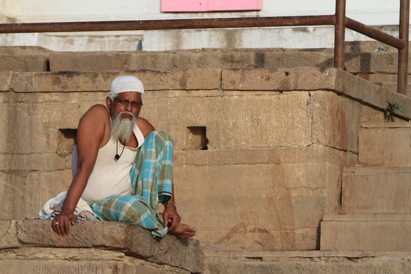 Heilige bad in de ganges — Stockfoto