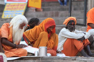 Hindistan'da kutsal sadhu