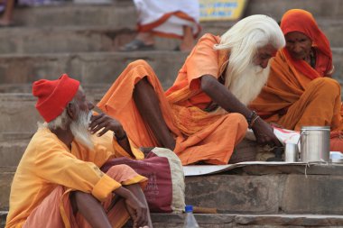 Hindistan'da kutsal sadhu