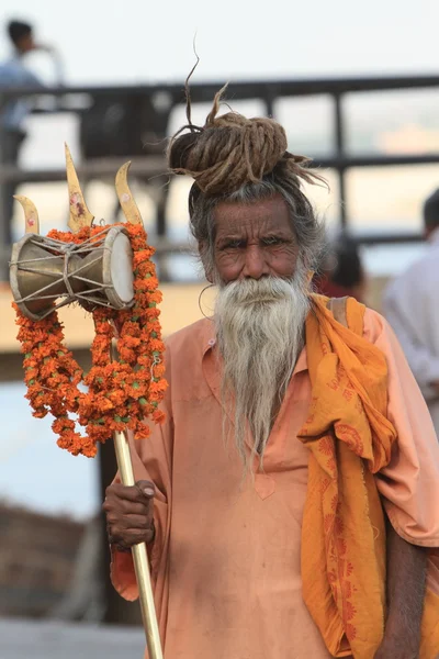 Pyhä Sadhu Intiassa — kuvapankkivalokuva