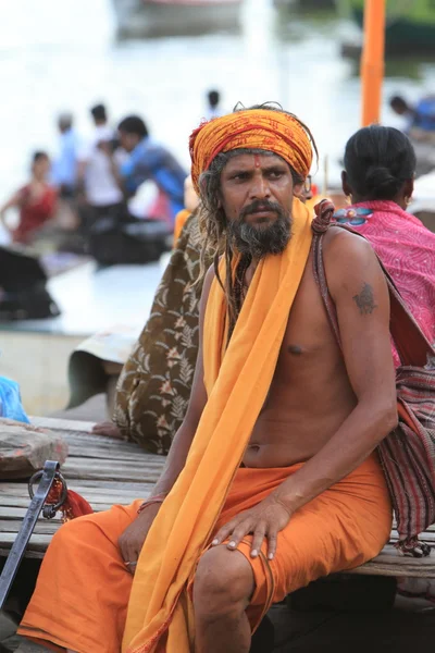 Santo Sadhu in India — Foto Stock