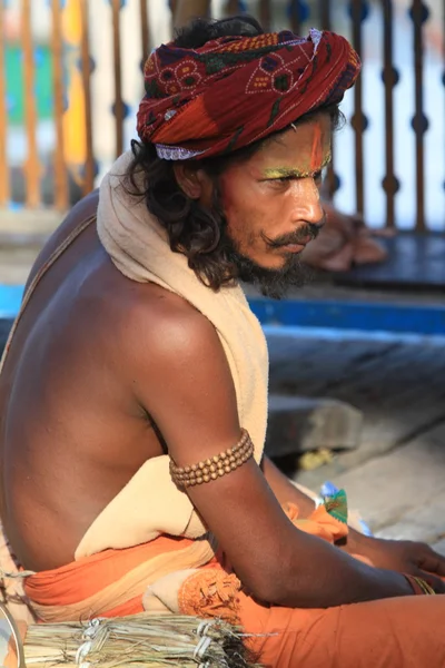 Hellige Sadhu i India – stockfoto
