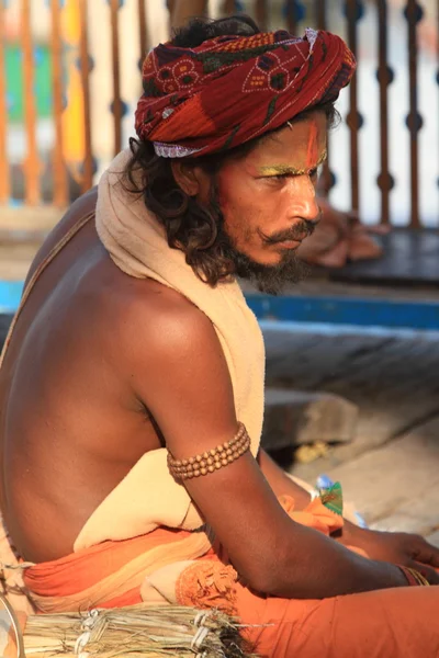 Hellige Sadhu i India – stockfoto