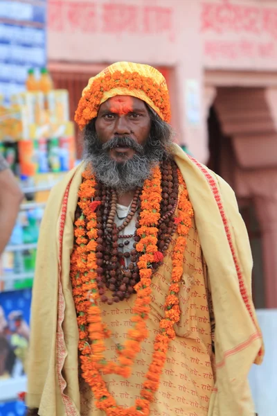 Heilige sadhoe in india — Stockfoto