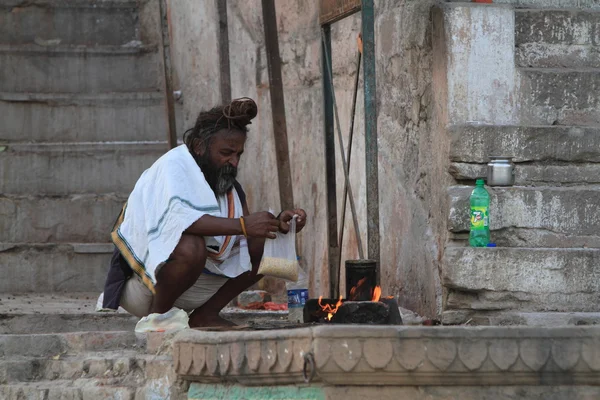 Holy Sadhu in India — Stock Photo, Image