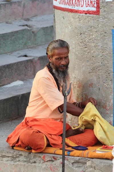 Holy Sadhu in India — Stock Photo, Image