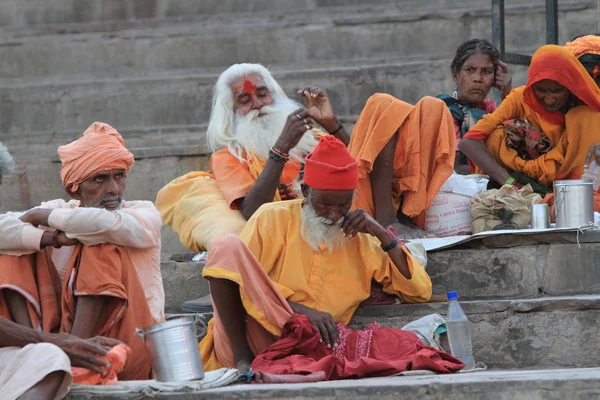 Heilige sadhoe in india — Stockfoto