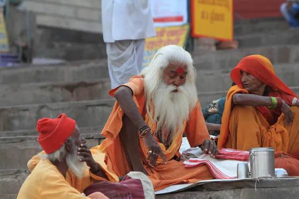 Santo Sadhu in India — Foto Stock