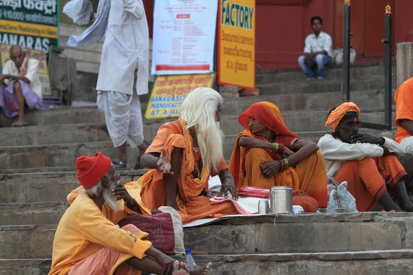 Świętych sadhu w Indiach — Zdjęcie stockowe