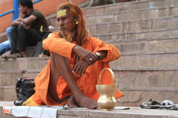 Holy Sadhu in India — Stock Photo, Image