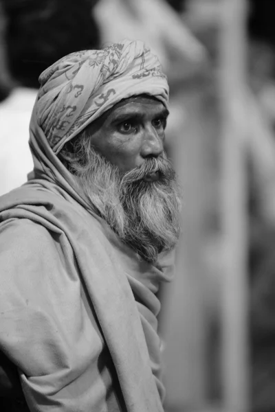 Святий садху в Індії — стокове фото