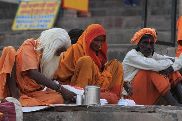 Hellige Sadhu i Indien - Stock-foto