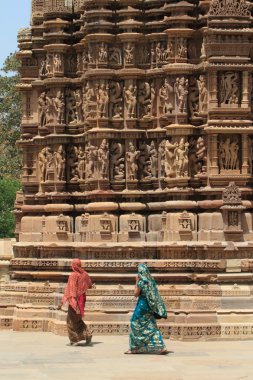Hindistan'da khajuraho Tapınağı şehir