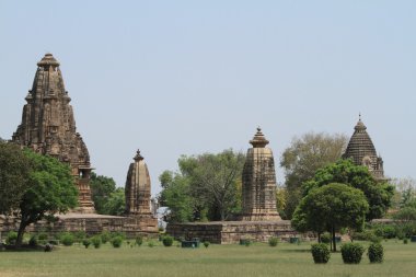 Hindistan'da khajuraho Tapınağı şehir