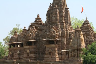 Hindistan'da khajuraho Tapınağı şehir