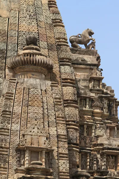 Świątynia miasta khajuraho w Indiach — Zdjęcie stockowe