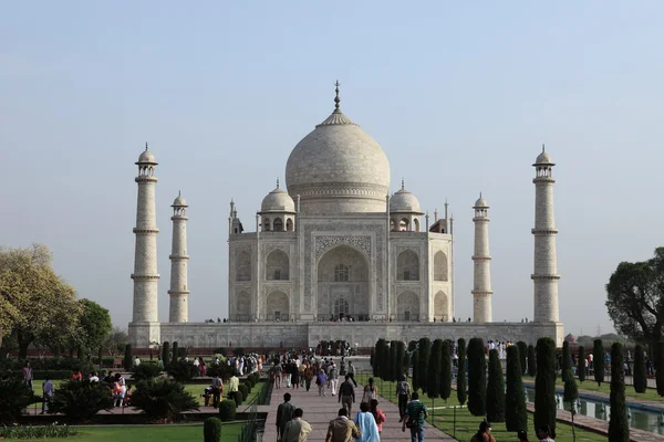 O Taj Mahal em Agra Índia — Fotografia de Stock