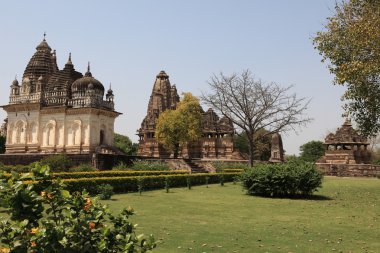 Hindistan'da khajuraho Tapınağı şehir