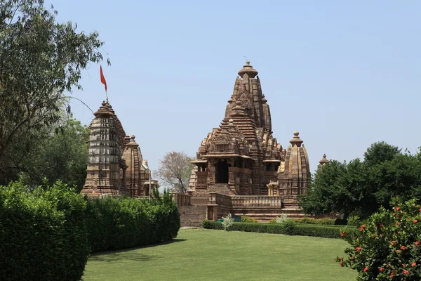 Tempelbyen Khajuraho i Indien - Stock-foto