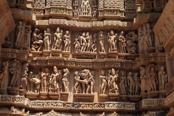 De stad van de tempel van khajuraho in india — Stockfoto