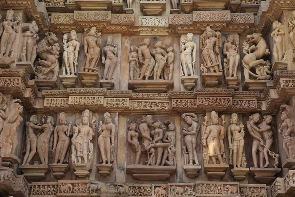 Świątynia miasta khajuraho w Indiach — Zdjęcie stockowe
