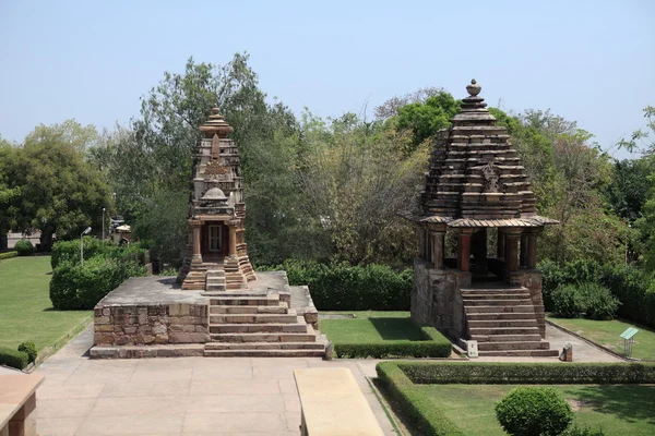 La Città del Tempio di Khajuraho in India — Foto Stock