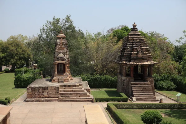 Храм города Кхаджурахо в Индии — стоковое фото