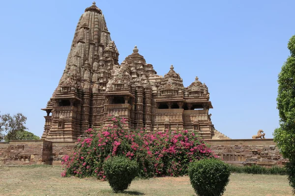 Tempelbyen Khajuraho i Indien - Stock-foto