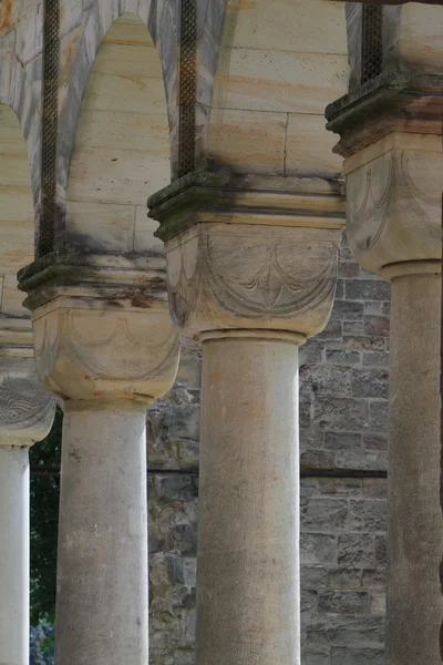 Los pilares del monasterio Paulinzella — Foto de Stock