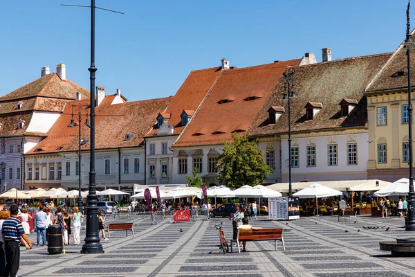 Die Historische Stadt Sibiu Rumänien August 2021 — Stockfoto