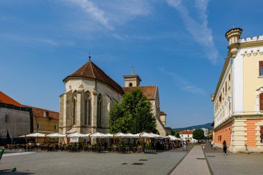 Romanya 'daki Alba Iulia Kalesi Kilisesi, 9 Ağustos. 2021