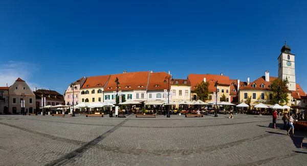 Staden Sibiu Rumänien Augusti 2021 — Stockfoto
