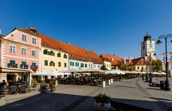 Ciudad Sibiu Rumania Agosto 2021 — Foto de Stock