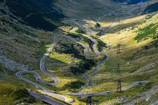 Carretera Transfaragana Cárpato Romanía — Foto de Stock