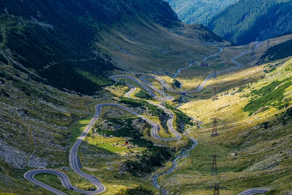 Die Transfaragasan Straße Den Karpaten Rumäniens — Stockfoto